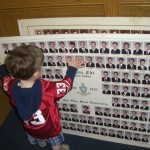 Blake Fisher says "I know Daddy is here someplace!"