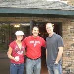 Miss Ohio: Monica Day poses with Ryan and Mac